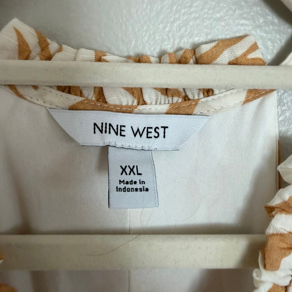 Nine West XXL Linen Blend Halter MAXI Dress - Picture 5 of 5